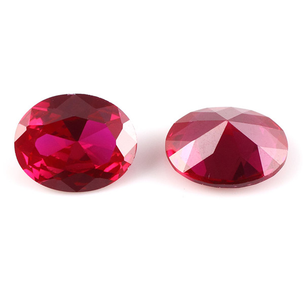 Oval cut ruby stone